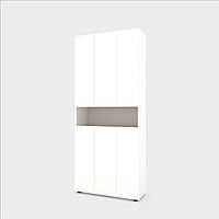 Шафа розпашна Metkas Home B001 900x350x2130, ЛДСП Білий Сніг-Кашемір (MB001WK)