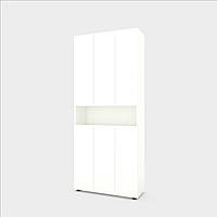 Шафа розпашна Metkas Home B001 900x350x2130, ЛДСП Білий Сніг (MB001W)