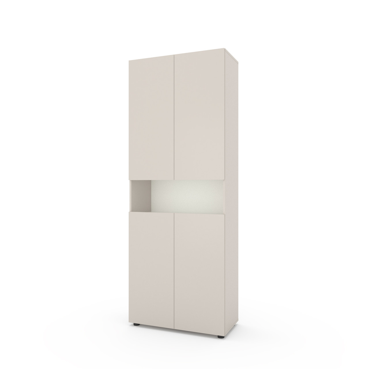 Пенал Metkas Home B002, 800×350×2130 мм, ЛДСП Кашемір-Білий сніг (MB002KW)