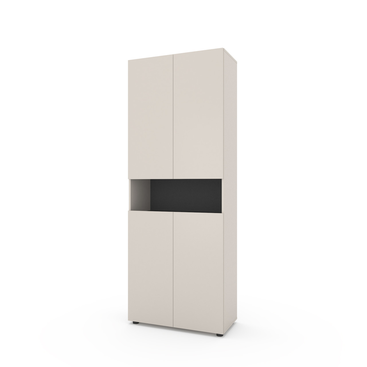 Пенал Metkas Home B002, 800×350×2130 мм, ЛДСП Кашемір-Антрацит (MB002KA)