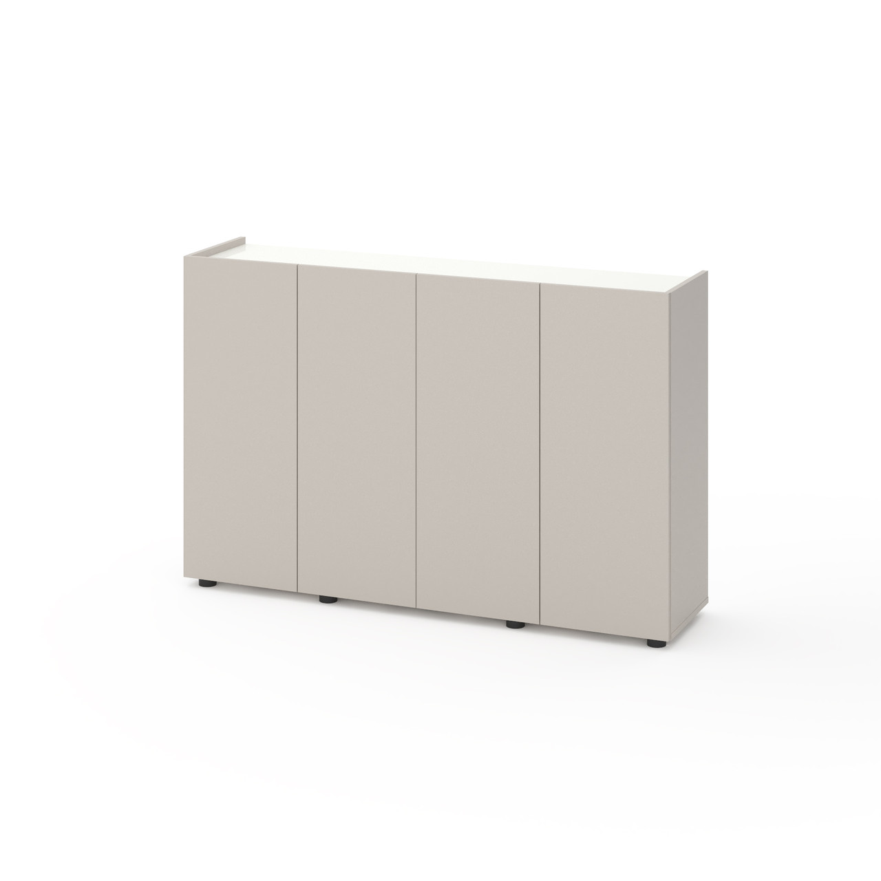 Комод Metkas Home B020 1400x350x920 мм, ЛДСП, Кашемір-Білий сніг (MB020KW)