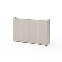 Комод Metkas Home B020 1400x350x920 мм, ЛДСП, Кашемір-Білий сніг (MB020KW)