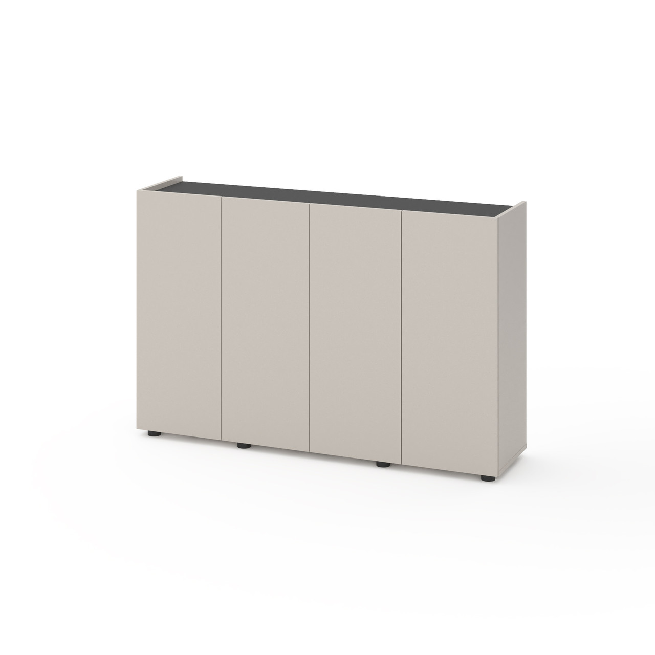 Комод Metkas Home B020 1400x350x920 мм, ЛДСП, Кашемір-Антрацит (MB020KA)