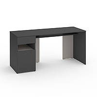 Стіл письмовий Metkas Home В031L, 1600х600х760 мм, ЛДСП Антрацит-Кашемір (МB031LAK)