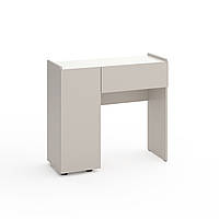 Трюмо Metkas Home B029L 900х350х820 мм, ЛДСП, Кашемір-Білий сніг (M029LKW)