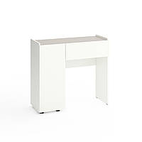 Трюмо Metkas Home B029L 900х350х820 мм, ЛДСП, Білий сніг-Кашемір (M029LWK)