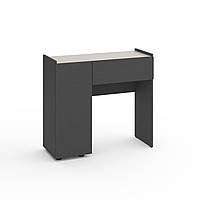 Трюмо Metkas Home B029L 900х350х820 мм, ЛДСП, Антрацит-Кашемір (M029LAK)