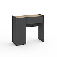 Трюмо Metkas Home B029L 900х350х820 мм, ЛДСП, Антрацит-Дуб Артизан (M029LADA)