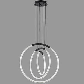 Підвісна led люстра 30W в чорному кольорі (81-2022 (300+400+500) BK), фото 1