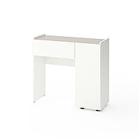 Трюмо Metkas Home B029R 900х350х820 мм, ЛДСП, Білий сніг-Кашемір (M029RWK)