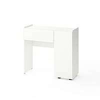 Трюмо Metkas Home B029R 900х350х820 мм, ЛДСП, Білий сніг (M029RW)