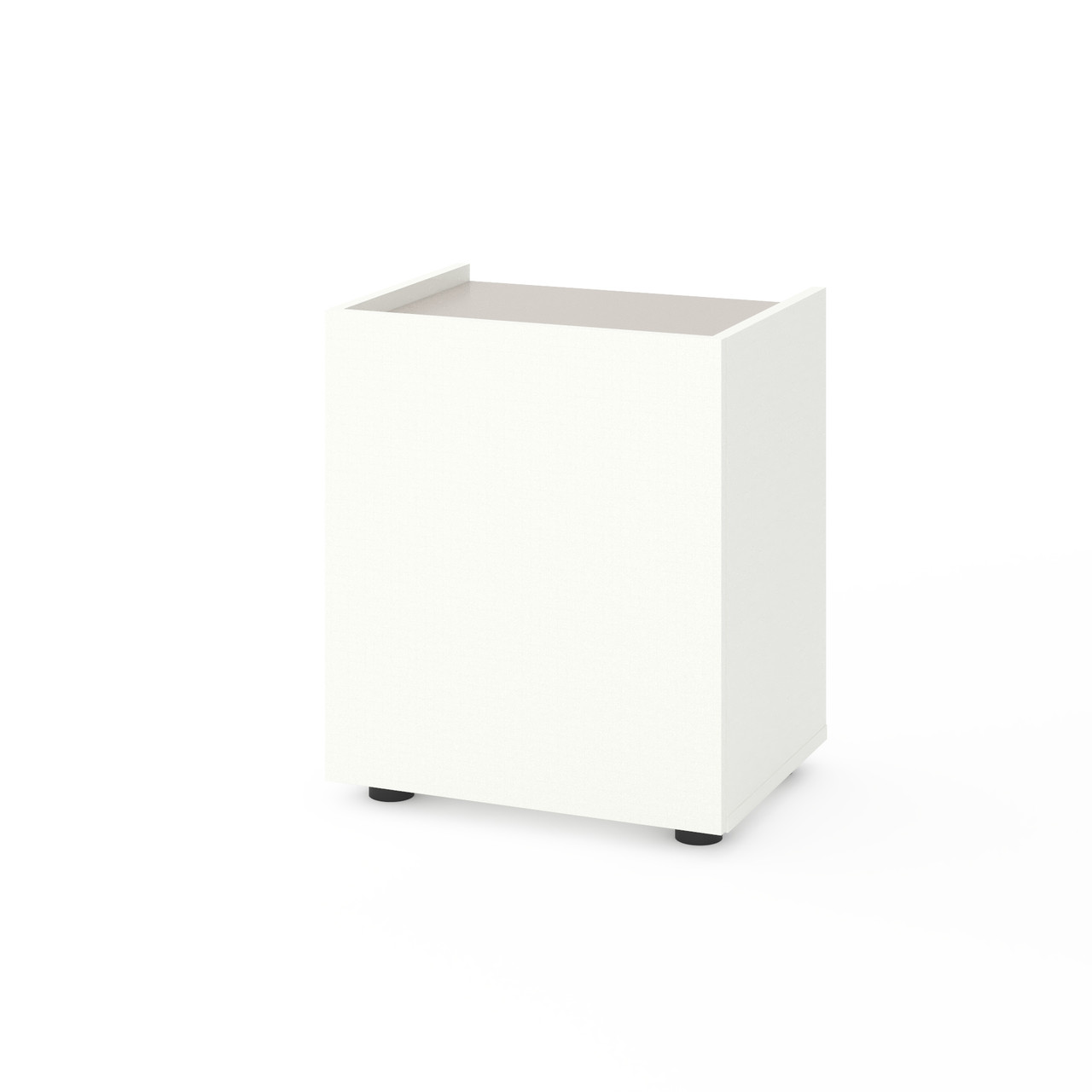 Приліжкова тумба Metkas Home B028U, 450×350×530 мм, ЛДСП, Білий сніг-Кашемір (MB028UWK)