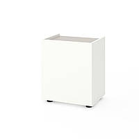 Приліжкова тумба Metkas Home B028U, 450×350×530 мм, ЛДСП, Білий сніг-Кашемір (MB028UWK)