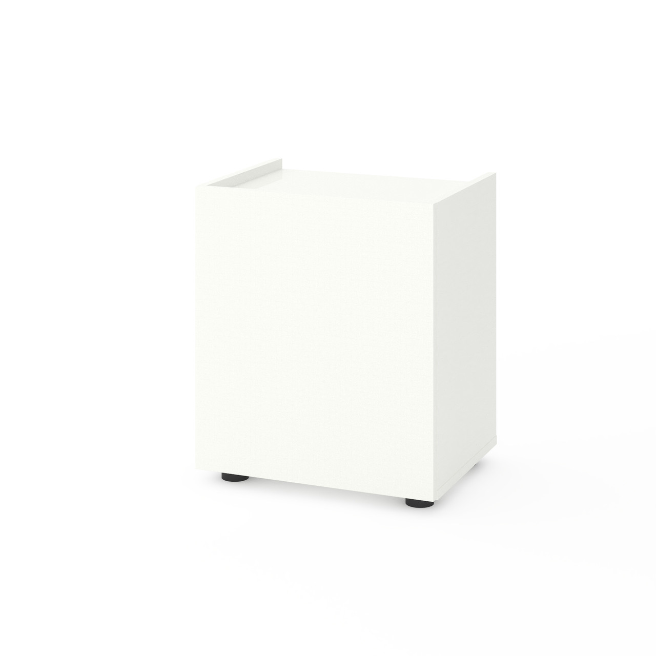 Приліжкова тумба Metkas Home B028U, 450×350×530 мм, ЛДСП, Білий сніг (MB028UW)