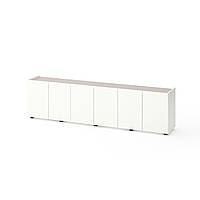 Тумба TV Metkas Home B026 2000х350х530 мм, ЛДСП, Білий сніг-Кашемір (MB026WK)