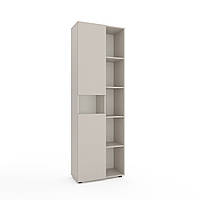 Шафа розпашна Metkas Home 700x350x2130 мм, ЛДСП Кашемір-Білий сніг (MB006RKW)