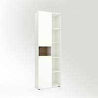 Шафа розпашна Metkas Home 700x350x2130 мм, ЛДСП Білий сніг-Дуб Артизан (MB006RWDA)