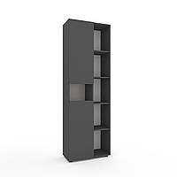 Шафа розпашна Metkas Home 700x350x2130 мм, ЛДСП Антрацит-Кашемір (MB006RAK)