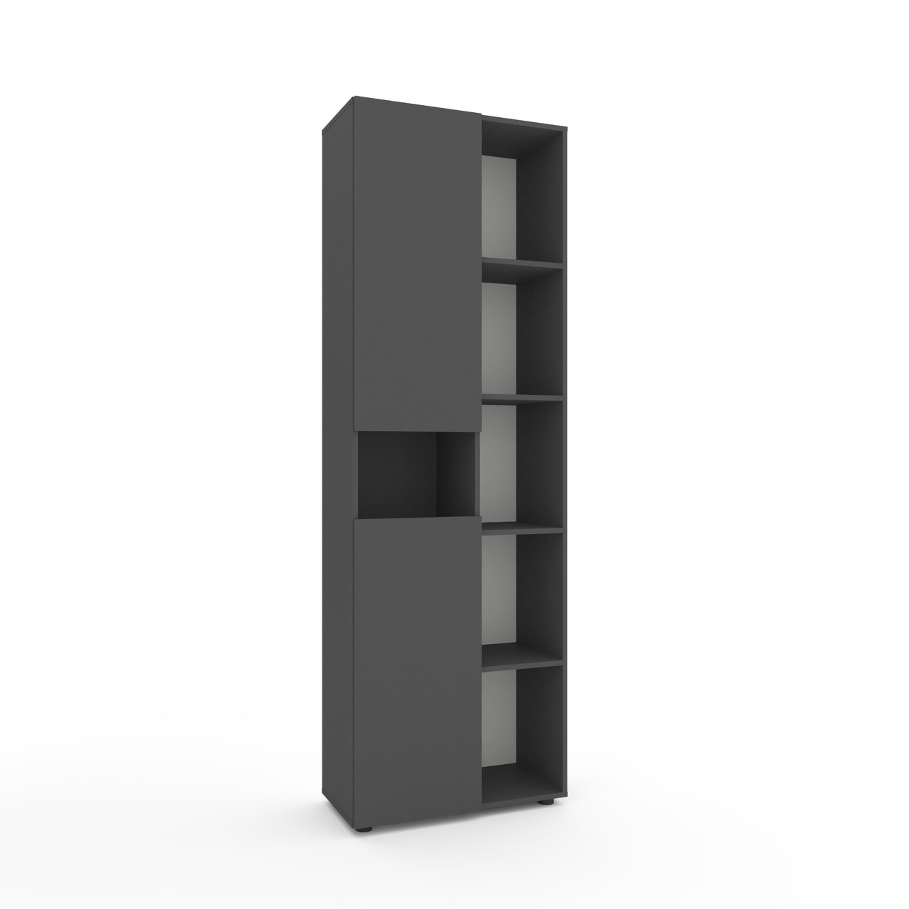 Шафа розпашна Metkas Home 700x350x2130 мм, ЛДСП Антрацит (MB006RA)