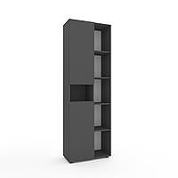 Шафа розпашна Metkas Home 700x350x2130 мм, ЛДСП Антрацит (MB006RA)