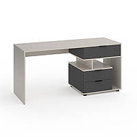 Письмовий стіл Metkas Home А012R, 1600×600×760 мм, ЛДСП, Кашемір-Антрацит (MA012RKA)