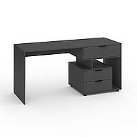 Письмовий стіл Metkas Home А012R, 1600×600×760 мм, ЛДСП, Антрацит (MA012RA)