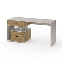 Письмовий стіл Metkas Home А012L, 1600×600×760 мм, ЛДСП, Кашемір-Дуб Артизан (MA012LKDA)