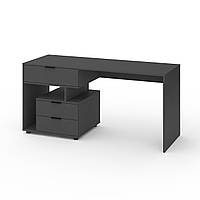 Письмовий стіл Metkas Home А012L, 1600×600×760 мм, ЛДСП, Антрацит (MA012LA)