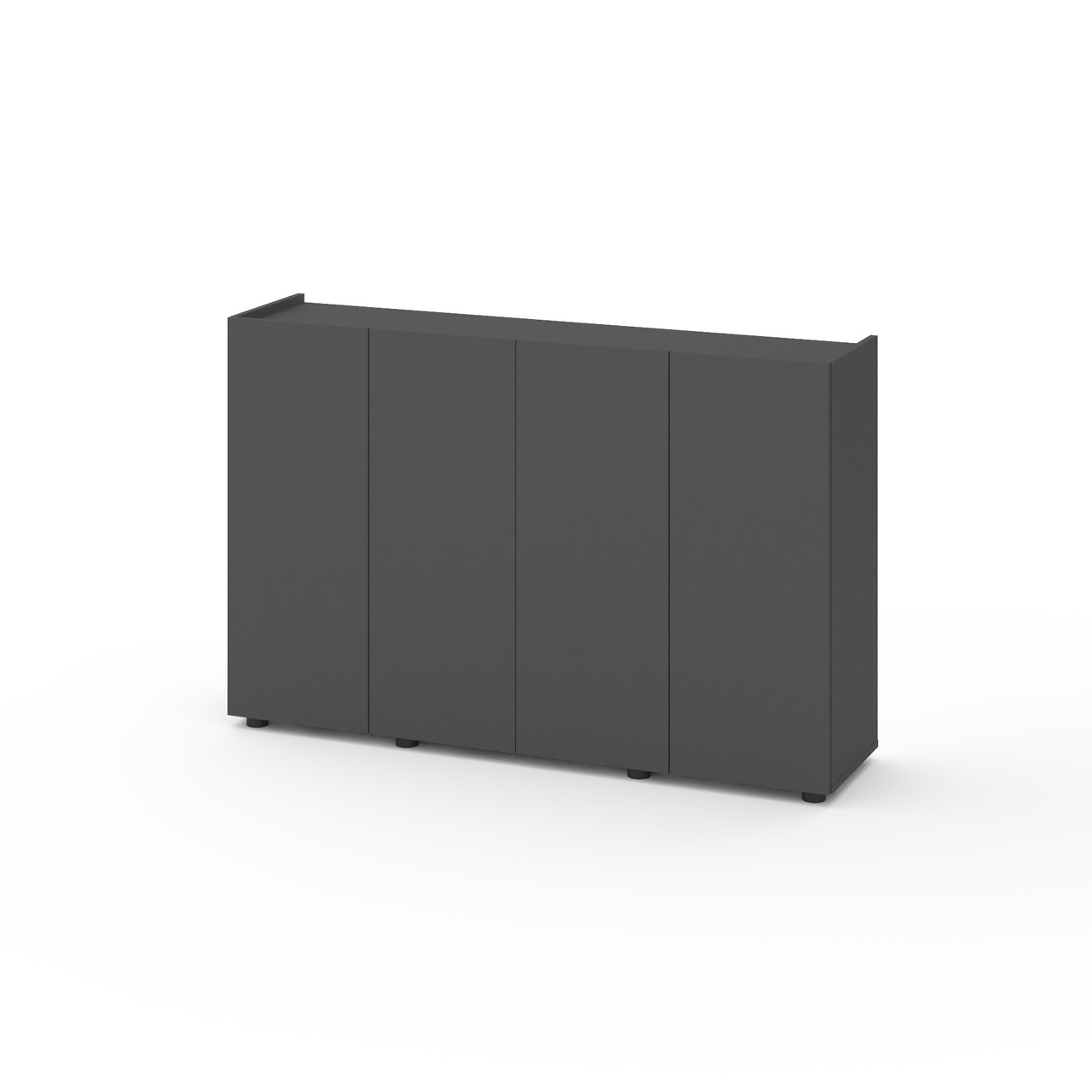 Комод Metkas Home B020 1400x350x920 мм, ЛДСП, Антрацит (MB020A)