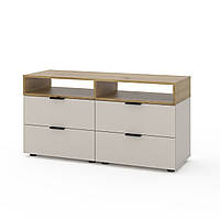 Тумба під телевізор Metkas Home А020, 1200×420×625 мм, ЛДСП Кашемір-Дуб Артизан (MA020KDA)