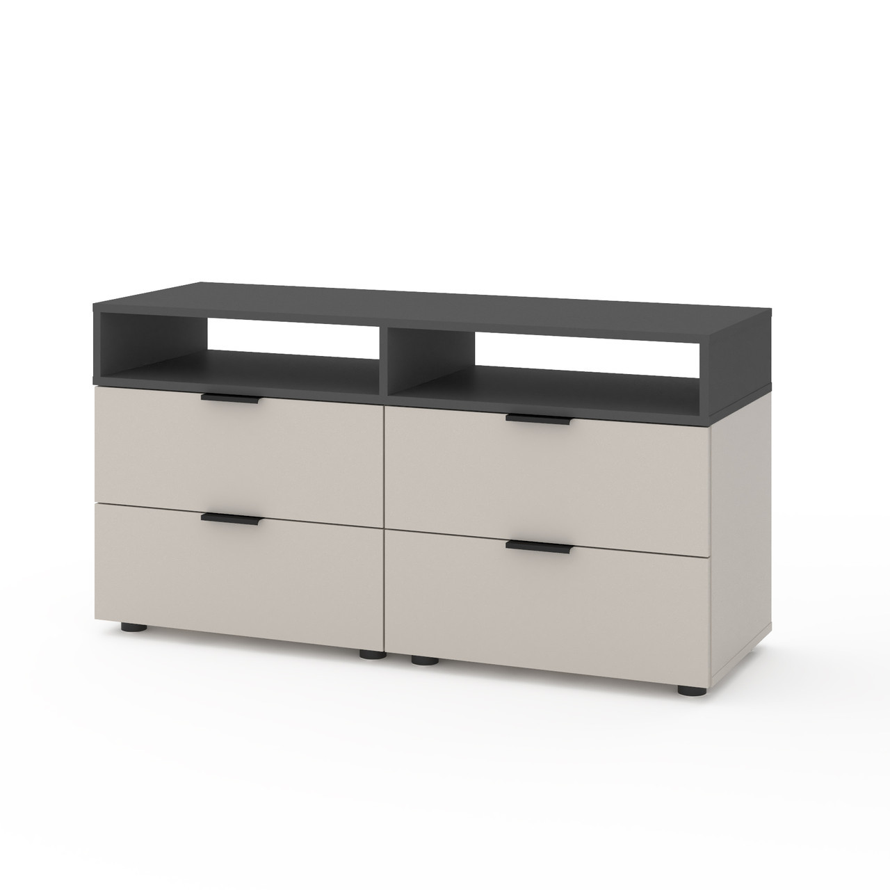 Тумба під телевізор Metkas Home А020, 1200×420×625 мм, ЛДСП Кашемір-Антрацит (MA020KA)