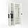 Шафа розпашна для одягу Metkas Home A015L з відкритими полицями 1200х420х2300 ЛДСП Білий сніг-Антрацит (MA015LWA), фото 2