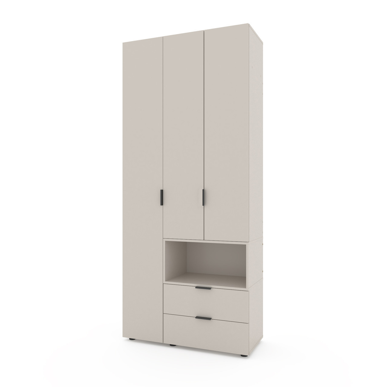 Шафа розпашна для одягу Metkas Home A002R 1000х420х2300 ЛДСП Кашемір (MA002RK)