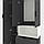 Шафа розпашна для одягу Metkas Home A002R 1000х420х2300 ЛДСП Антрацит-Білий сніг (MA002RAW), фото 3
