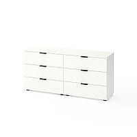 Комод Metkas Home A025 1500×420×710 мм ЛДСП Білий сніг (MA025W)