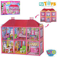 Будинок для ляльок двоповерховий Emily Pink House 6983