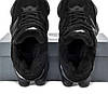 New Balance 9060 winter Black чорні зимові чоловічі кросівки Нью баланс з хутром замшеві зима, фото 3