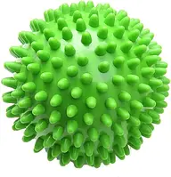 Масажний мячик PVC 7.5 см м'який надувний зелений