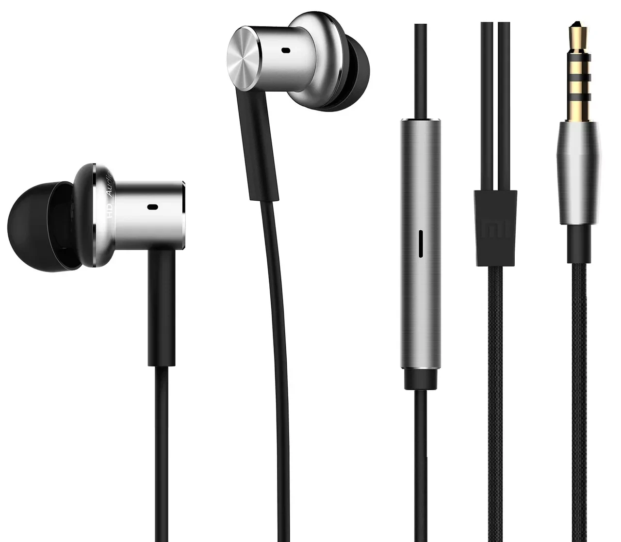 Дротові вакуумні навушники Xiaomi Mi Quantie Hybrid Pro — З мікрофоном, гібридна конструкція, mini-jack 3.5 мм, фото 1