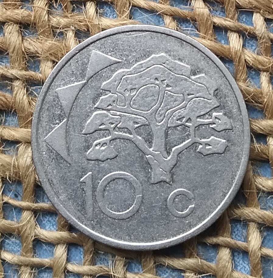 10 центiв 1993 року. Намiбiя, фото 1