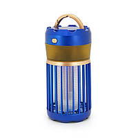 Лампа уничтожитель комаров и мух Y-18 360° UV 365нм аккумулятор 1600mAh синяя 183x81мм corvette