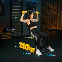 Лава універсальна, спортивна регульована складна конструкція для жиму, силових тренувань та фітнесу, зручна для залу