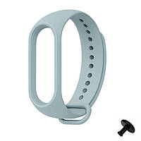 Ремешок Prime для Mi Band 3/4 силиконовый с металлической кнопкой, Light Olive