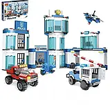 Конструктор 3925 COGO "Поліцейська дільниця", 731 деталь, фото 2