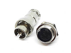 Роз'єм 16MF-6 контактів (6 pin) пара (Гніздо + штекер)