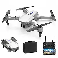 Квадрокоптер дрон E88 Dual White з 4K камерою, HD нижньою камерою