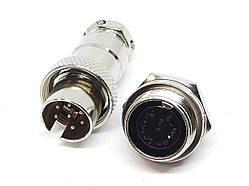 Роз'єм 16MF-7 контактів (7 pin) пара (Гніздо + штекер)