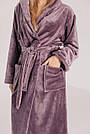 Халат махровий жіночий довгий DC ЛАВАНДА 145, фото 4