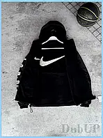 DU Чоловіча двостороння куртка New Dub Nike чорна з поліестеру зимова утеплена куртка з капюшоном для TOK19\C