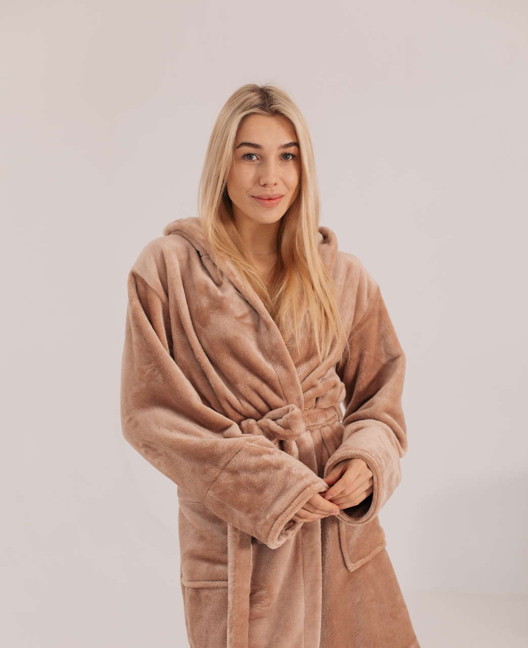 Халат махровий жіночий довгий DC КАПУЧІНО 145, фото 1